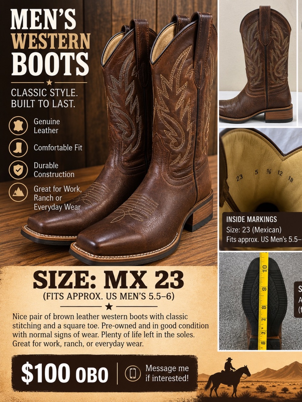 Verthali Cowboy Boots